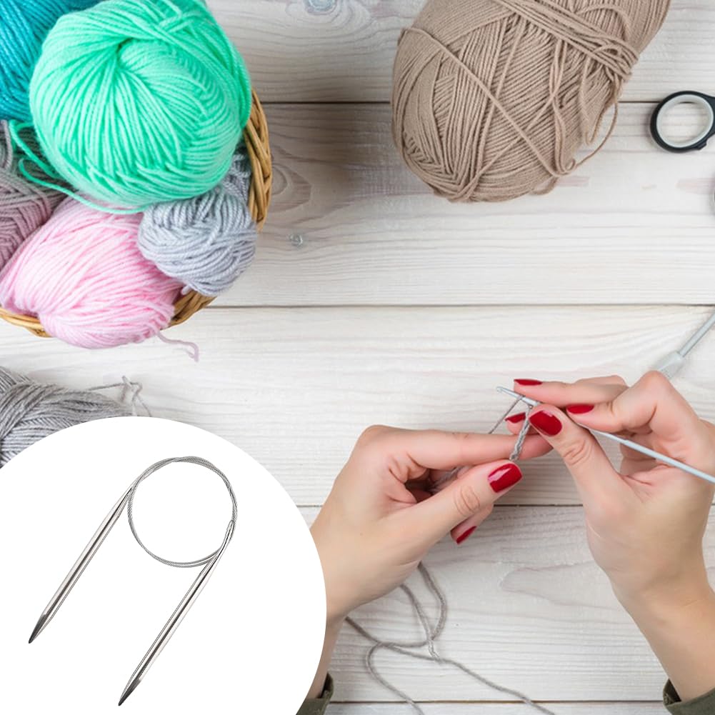 Aiguilles à Tricoter Circulaires US6 De 4,0 Mm | 120 Cm | Pour Les Débutants à Tricoter Châles, écharpes, Couvertures Et Autres Grands Projets