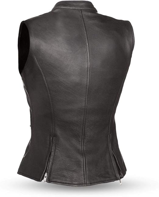 female biker vest