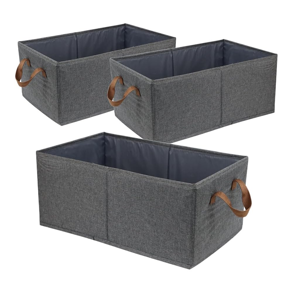 Boîtes de rangement pliables robustes en tissu premium pour armoire épurée