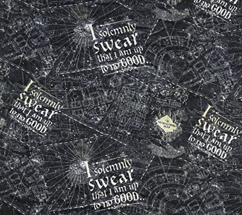 Bioworld Harry Potter Map Infinity Fashion Scarf, Black, Standard2