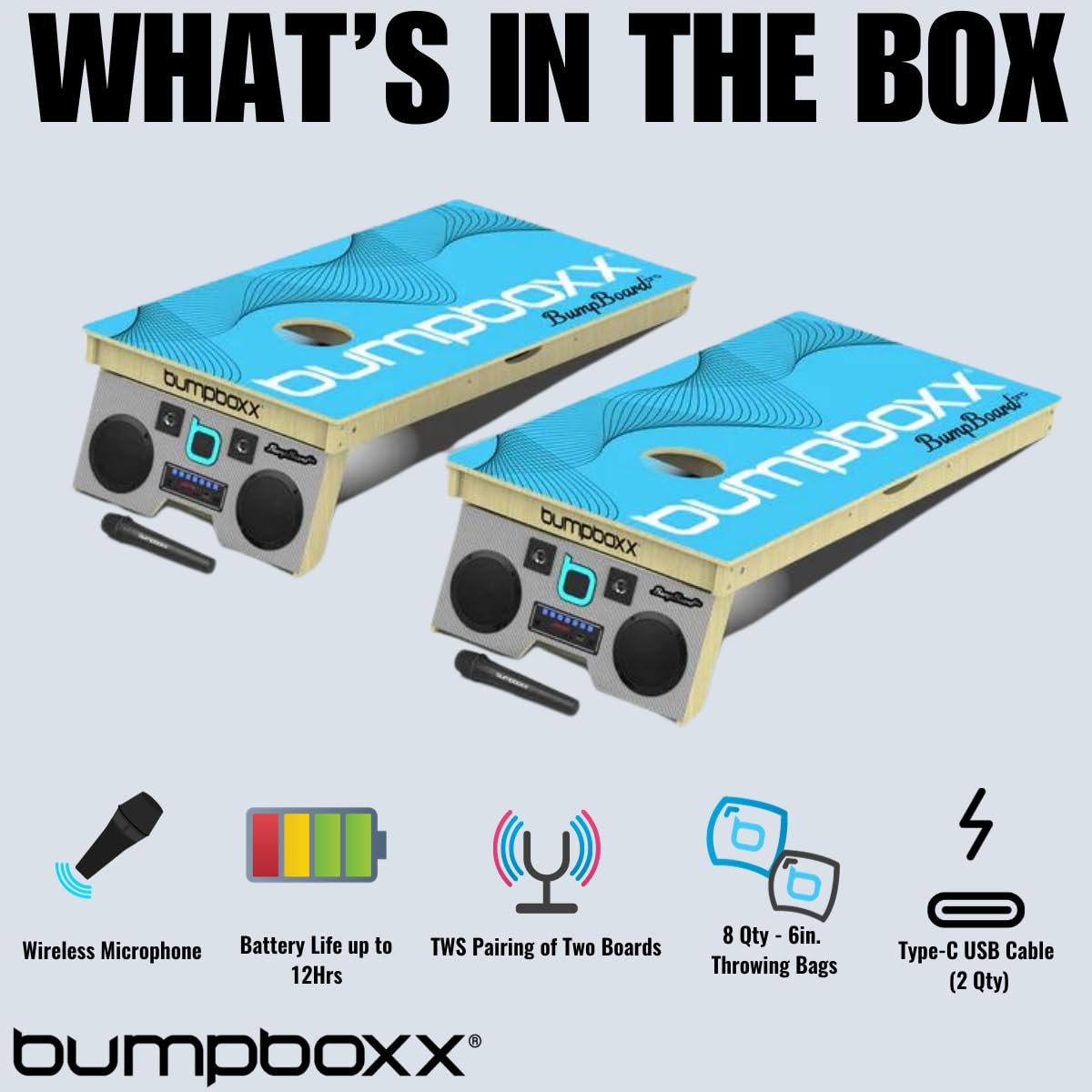 Amazon.com: Bumpboxx Bumpboard Corn Hole Boards Set with