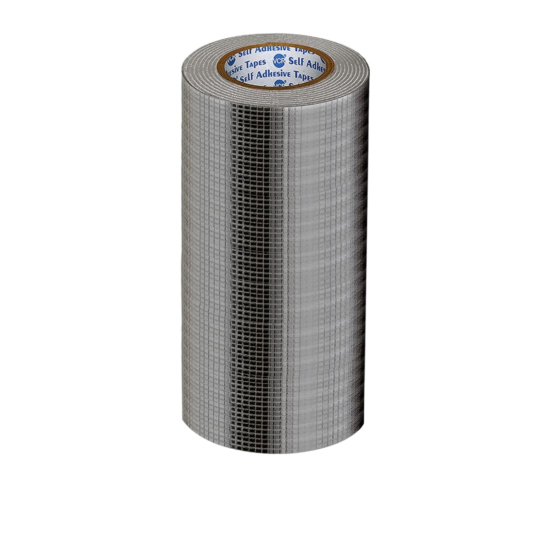 VCR Butyl Tape - 5 Meters in Length 240mm / 10" Width - 1 Roll Per Pack - Butyl Tape for Pipe and Water Leakage, Aluminium Rubberised Tape, Waterproof and Weatherproof Tape-image-19