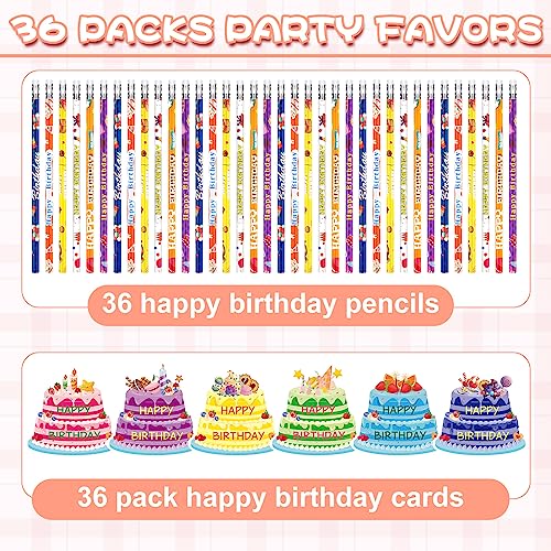 Panelee Set de 72 Lápices y Tarjetas de Cumpleaños miniatura 2