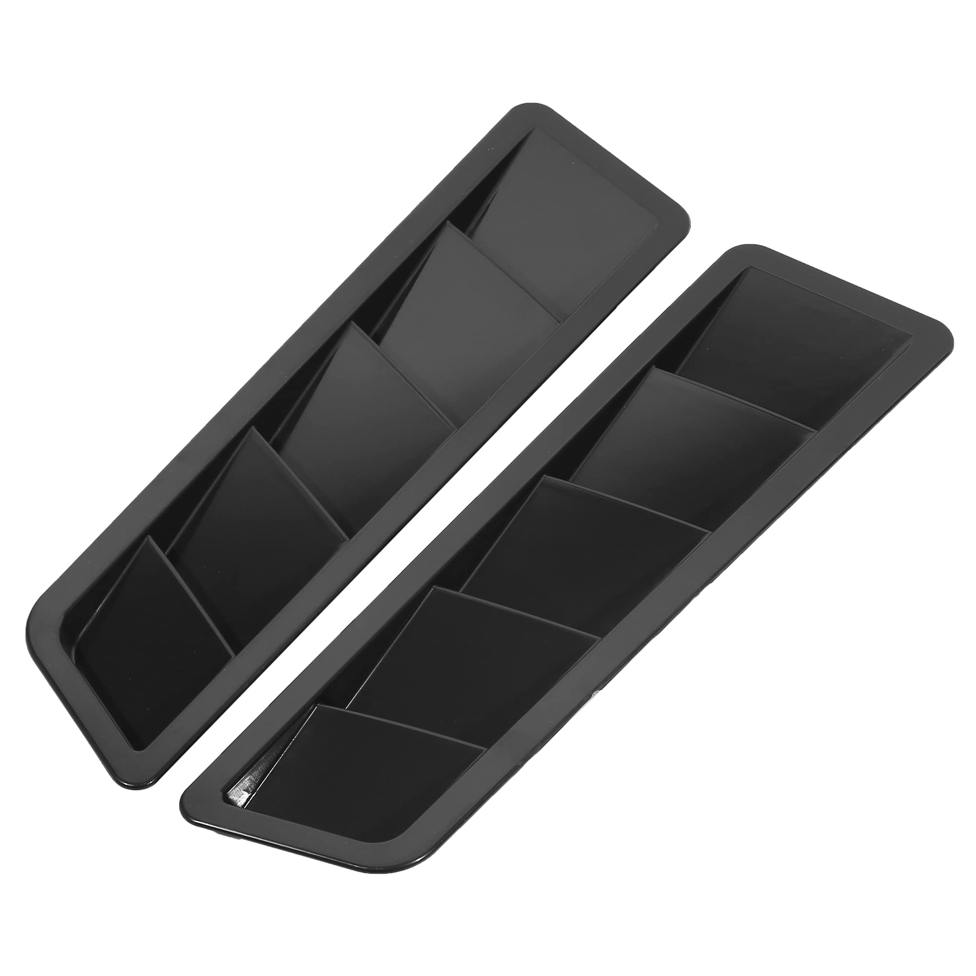 Photo 1 of X AUTOHAUX Hood Vent Scoop Universal Cold Air Flow Intake Louvers Intake Bonnet Vent Hood Air Vent Trim for Cars 2pcs