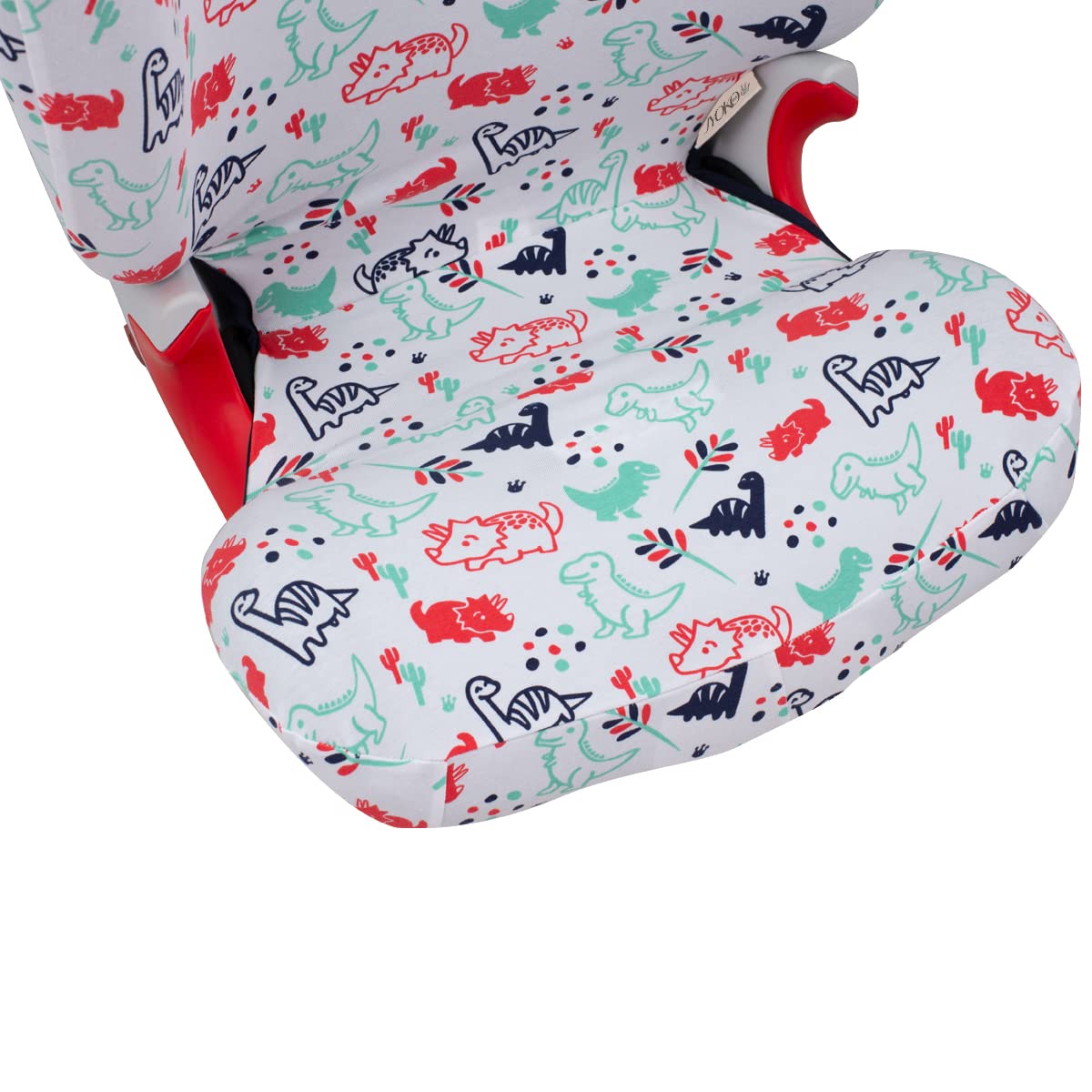 JYOKO KIDS Bezug kompatibel mit Römer KIDFIX II XP SICT, kidfix 2 S, Kidfix Z - Line (DINO PARTY, OHNE AUGE)