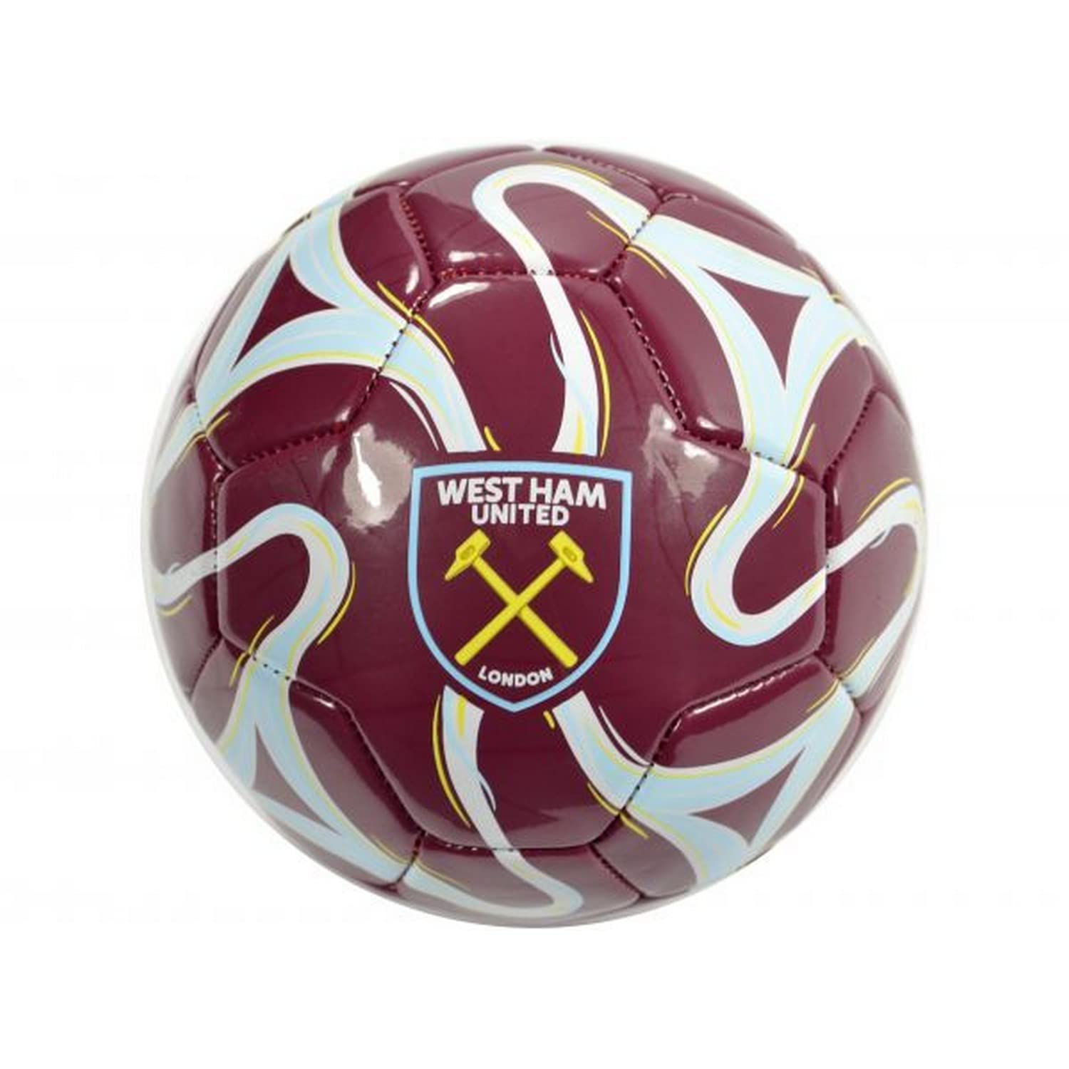 West Ham United FC Cosmos Mini Football (1) (Maroon/Blue/Yellow)