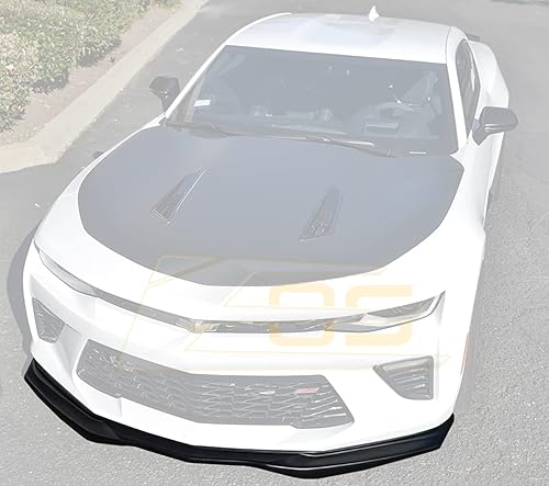 Repuesto para modelos Chevrolet Camaro SS 2016 actuales  Divisor de labio inferior para parachoques delantero adicional estilo T6 (plástico ABS -