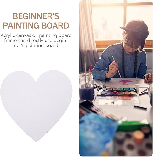 Miniatura 3 de Ciieeo Tablero de pintura al óleo, tablero de pintura al óleo, tablero redondo de lienzo, panel de lienzo para principiantes, pinturas acrílicas al