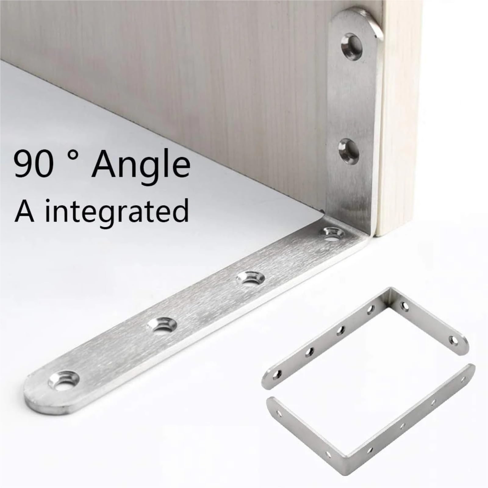 Staffe A Forma Di L for Scaffali - Giunto Angolare Decorativo In Acciaio Inossidabile Resistente for Fissaggio A Parete Ad Angolo Retto