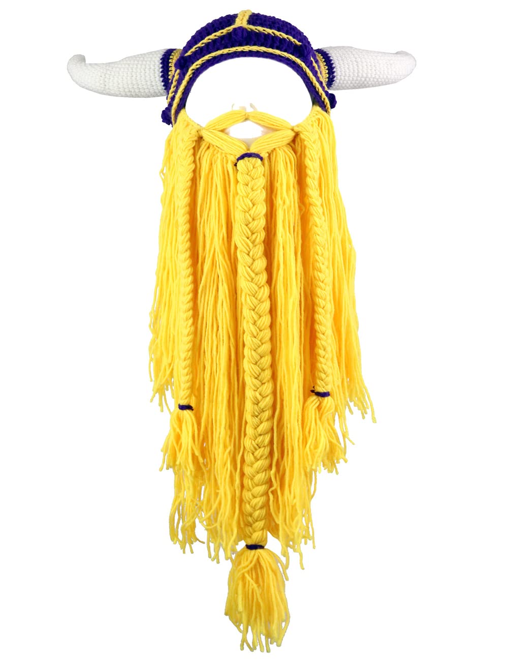 YEKEYI Big Horn Viking Hat Beanie