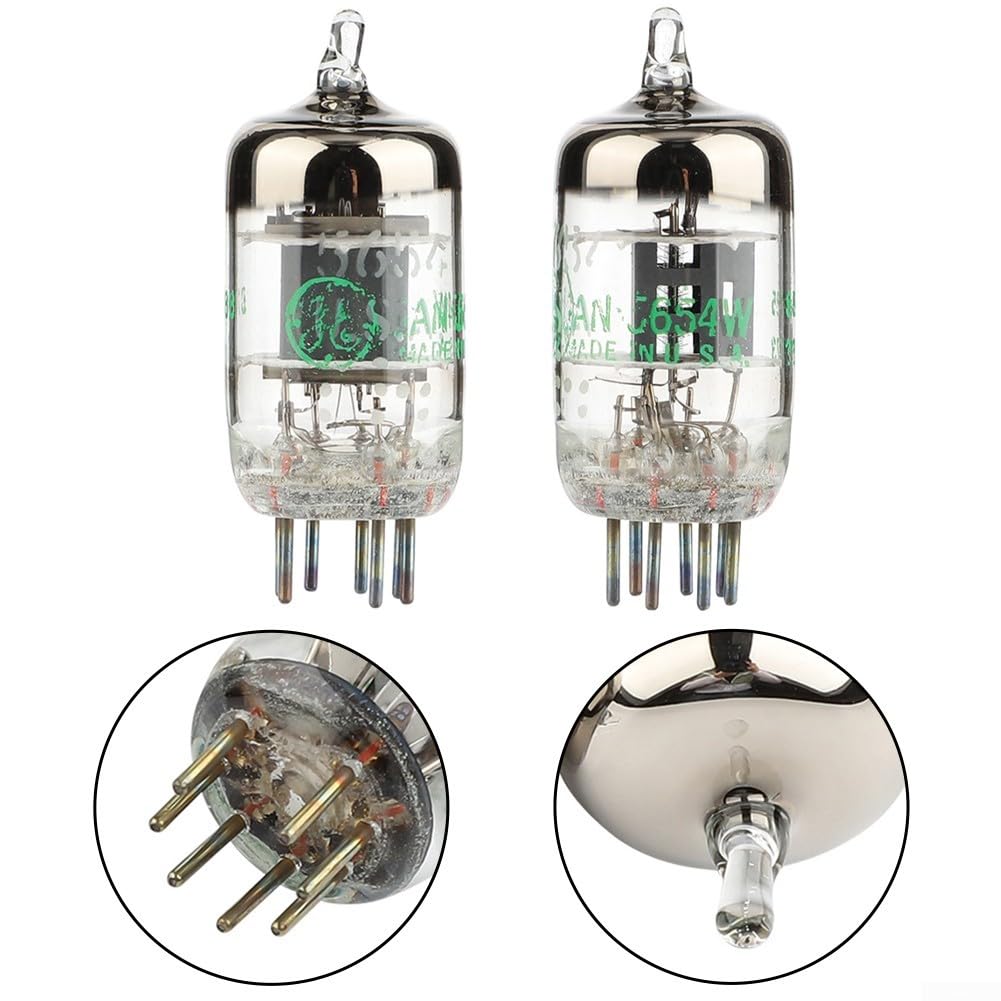 2 Stück Vintage 5654W Vakuumröhren, 7-polig, JAN 5654W Vakuumröhren für 6AK56AK5W6Zh 1P6J16J1P Vakuumröhren