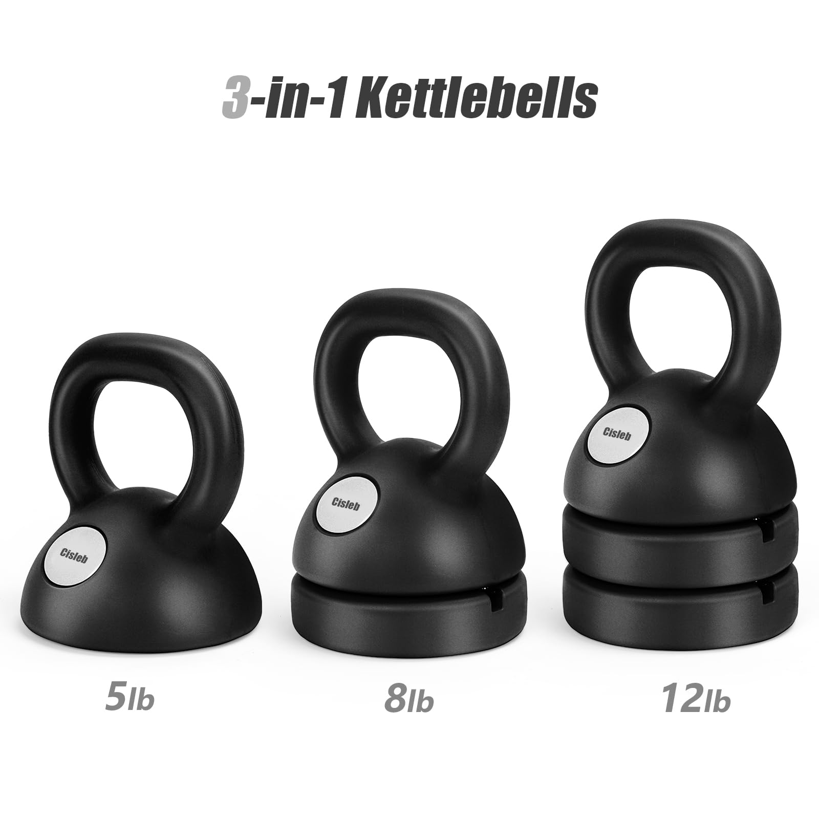 20 Lb Kettlebell Adjustable Kettlebell Weight Set: 3-in-1 - Main Image