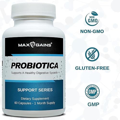 Miniatura 3 de Probiotica 40 mil millones de UFC de bacterias probióticas con tecnología MAKTREK Bi-Pass, que proporciona apoyo para la función digestiva, la salud