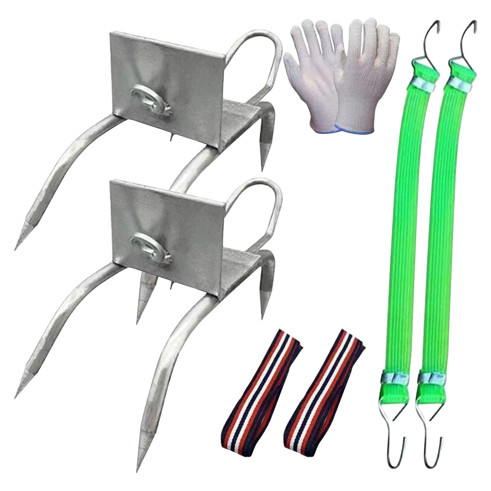 Katzen Kletterkrallen Für Bäume | Outdoor Baumkletter Katzenkrallenschuhe Set,Rutschschutz Ausrüstung Mit Verstellbarem Gurt Für Forstwirtschaft Obstpflücken BAU Jagd