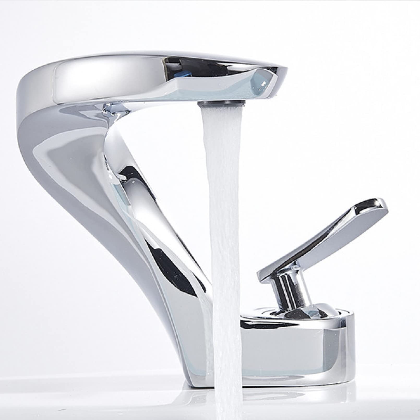 YHSGY Bathroom Faucet Basin Faucet Mixer Tap Brushed Golden Brass Deck Mounted Hot and Cold Water Water Taps