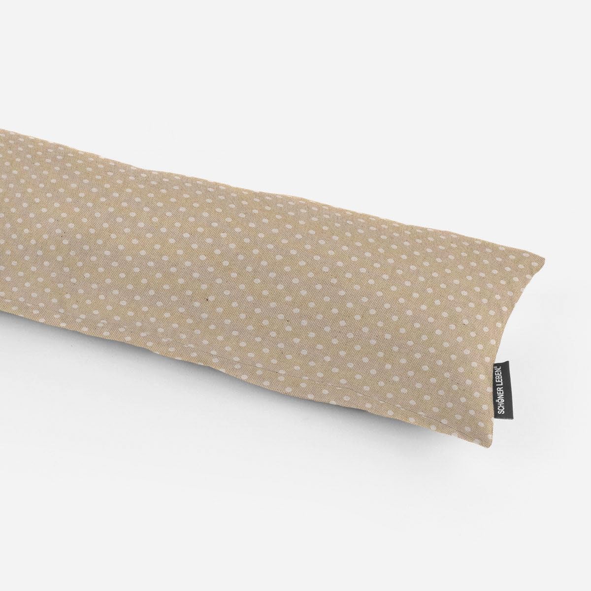 SCHÖNER LEBEN. Paraspifferi a pois, colore bianco, diverse misure, 110 cm di lunghezza