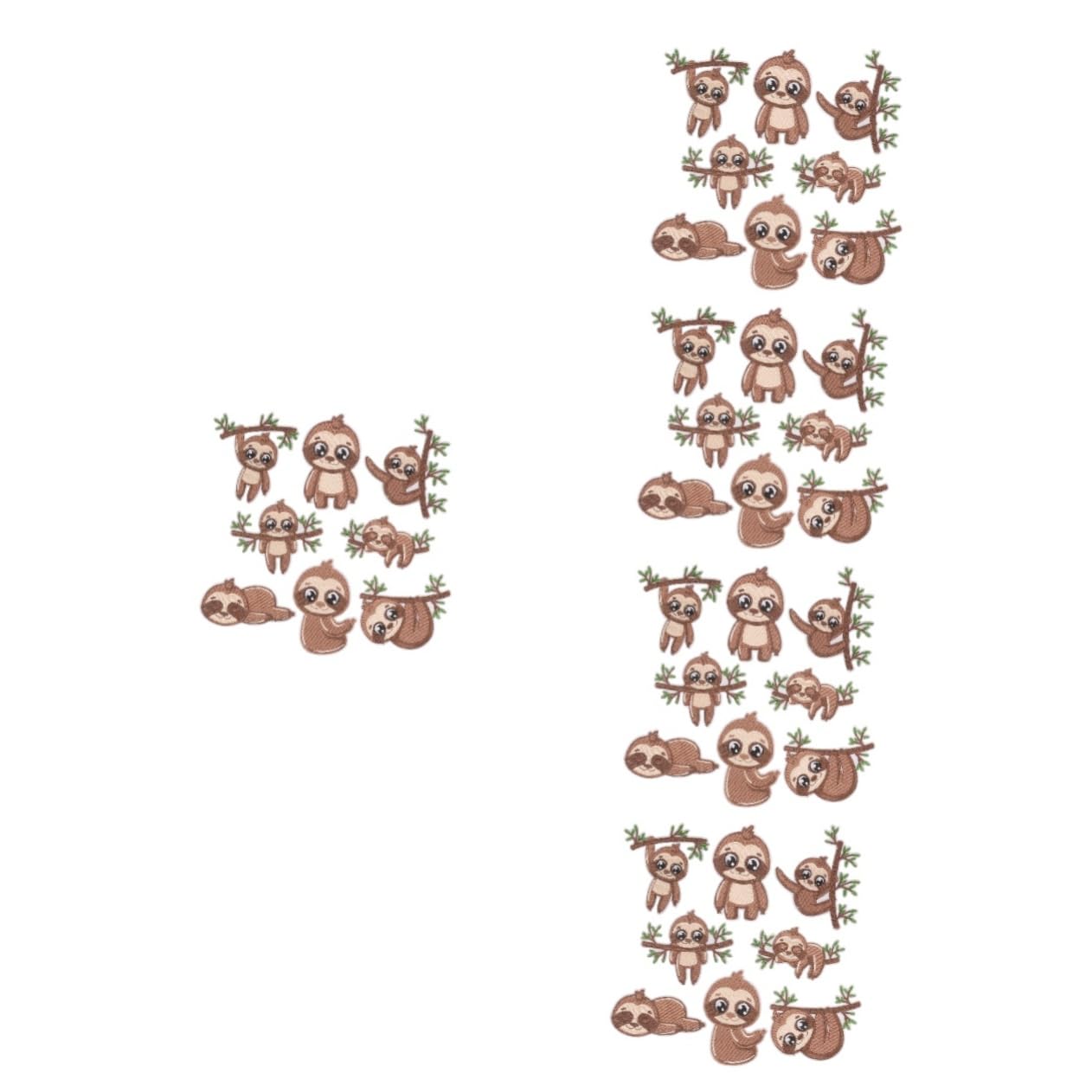 HOMSFOU 5 Set Toppe Termoadesive Forma Per Riparazione Abbigliamento Decorazione Giubbotti E Borse Facili Da Applicare Per Tuoi Capispalla E Accessori 8 Pezzi*5