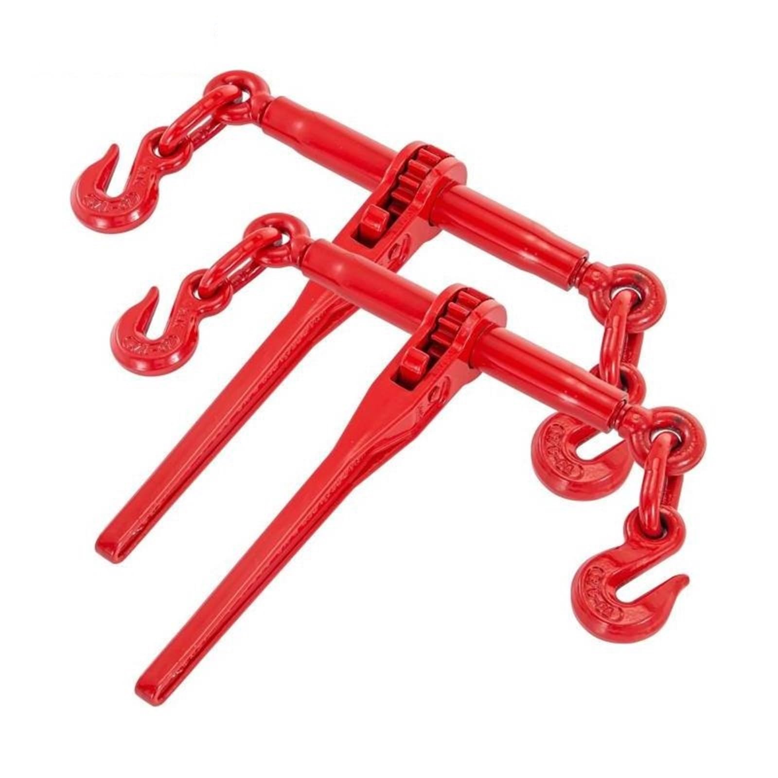 Catena di Sollevamento Kit legante a Catena, legante a cricchetto, 5/16-3/8 Pollici, con Catena, capacità 6600 libbre, Lunghezza Regolabile Paranchi