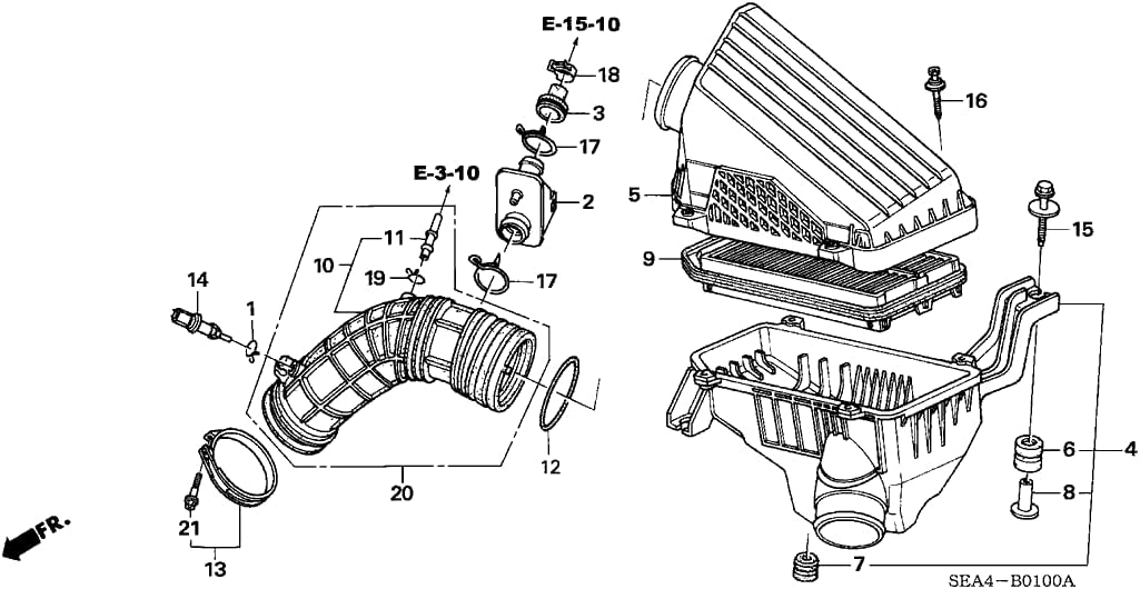 Genuine Acura 17228RBBA00 Air Flow Tube Automotive