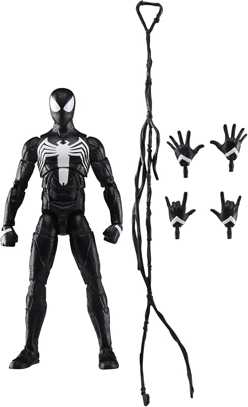 Figura de acción coleccionable de 6 pulgadas inspirada en el videojuego Marvel Legends Series Gamerverse Peter Parker Black Suit, Spider-Man 2