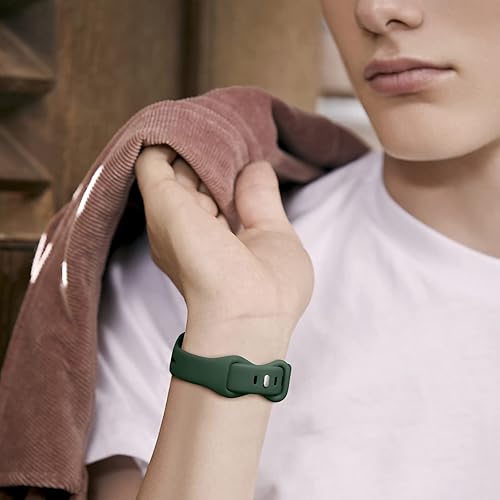 Miniatura 7 de Ouwegaga Compatible con Fitbit SenseSense 2Fitbit Versa 3Versa 4 bandas para mujeres y hombres, correa de reloj deportiva delgada de silicona suave