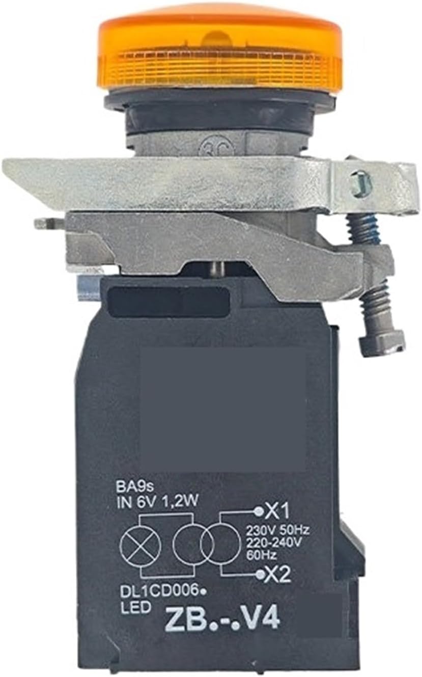 Indicator Light XB4BV45 Orange 220-240V Ø22 for Industrial Automation Provides Visual Signal Display
