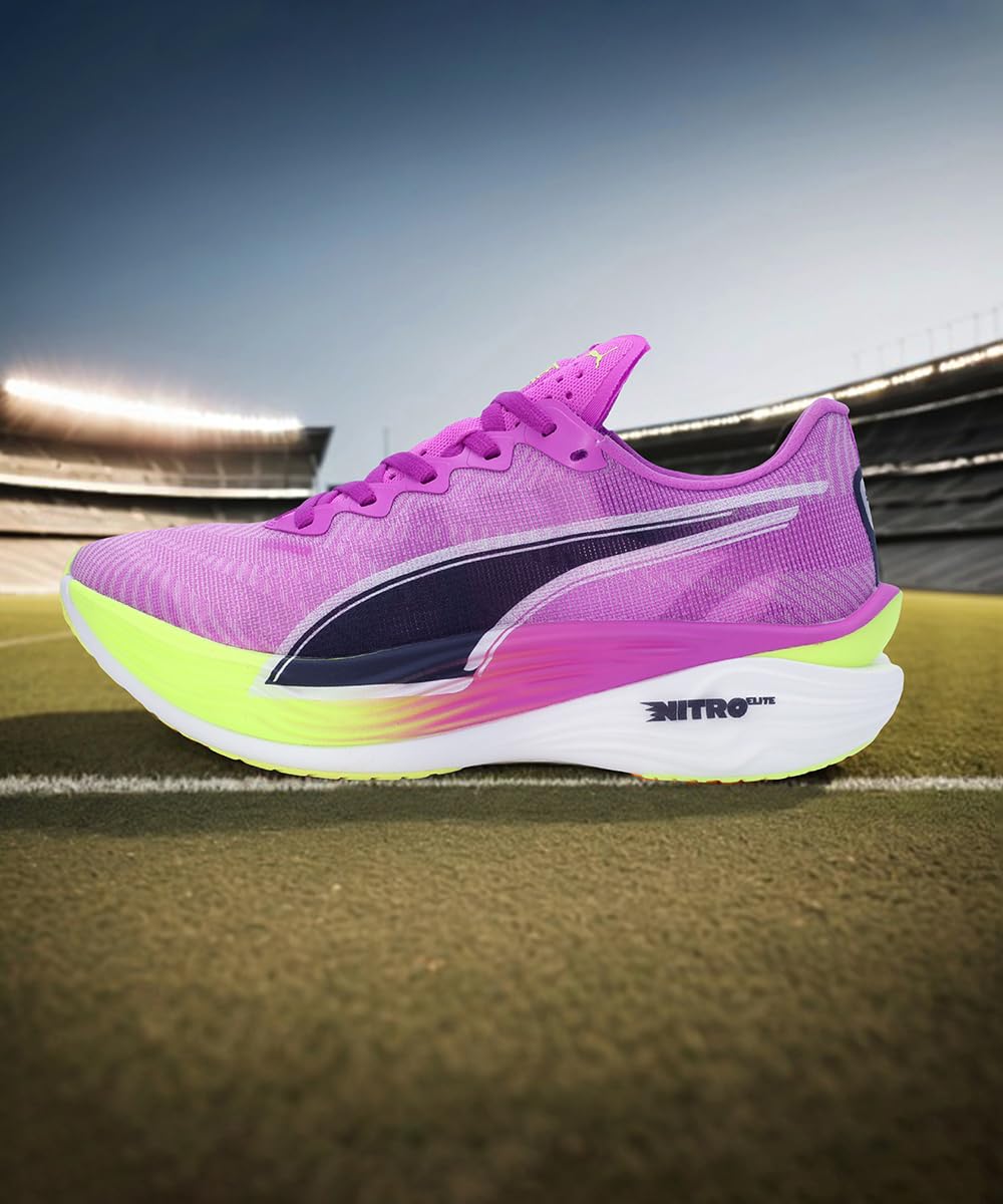 PUMA Mujeres Deviate Nitro Elite 3 Zapatillas para Correr Zapatilla De Competición Pure Magenta-Yellow Alert - Lila 38