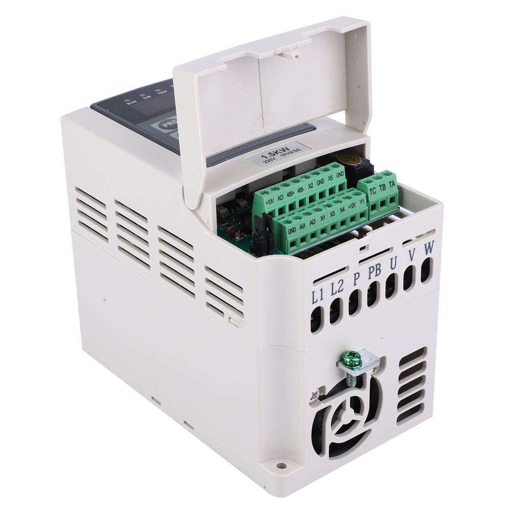 Convertitore di frequenza variabile da monofase a trifase (220 V, 1,5 kW), per flusso di controllo della pompa, alimentazione idrica a pressione costante, macchina per incisione, macchine da stampa, v