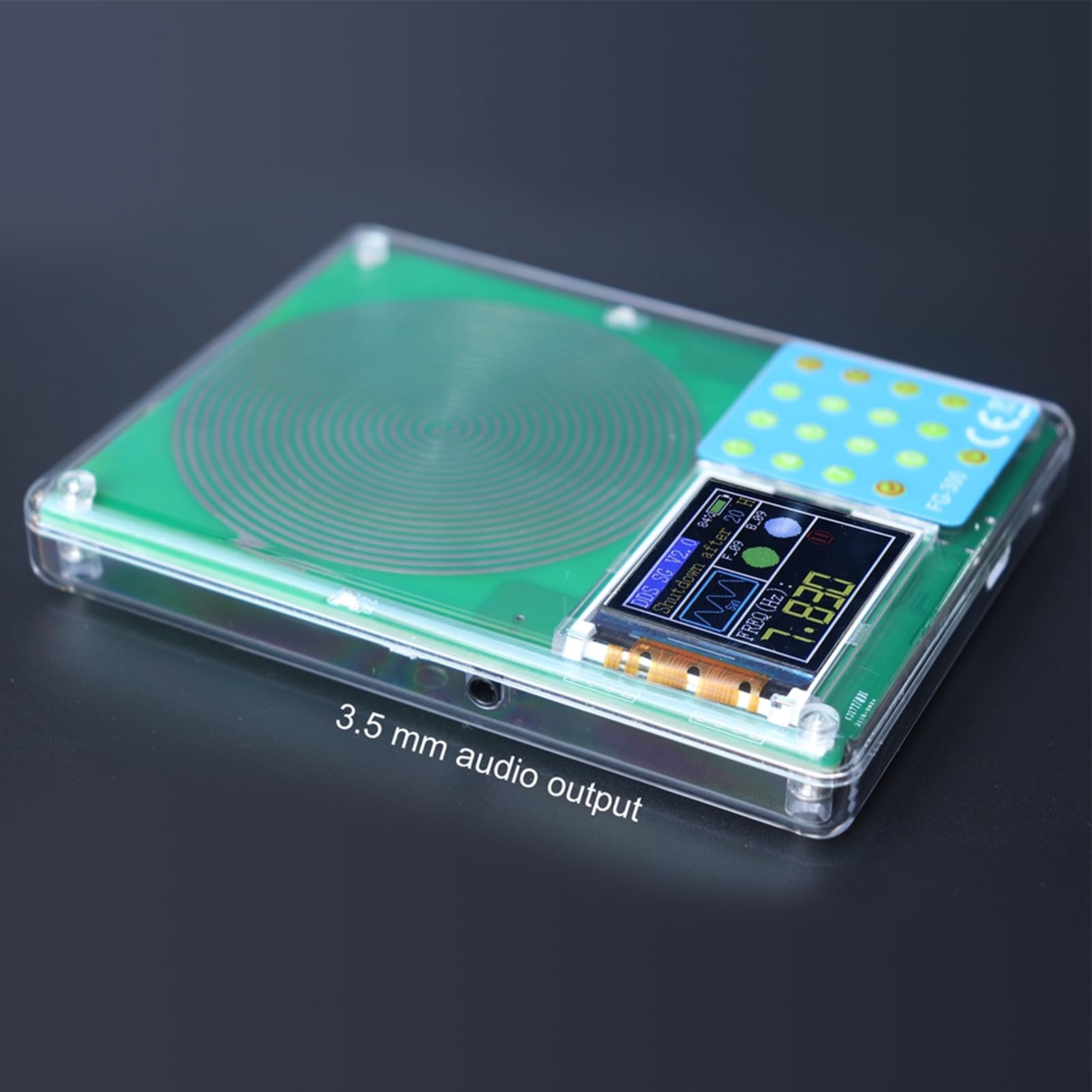 FG-300 DDS Signal Generator 0.001H/z-200KH/z 1.8 inch color screen signal generator Sine wave, square wave, sawtooth wave, etc.(Battery)