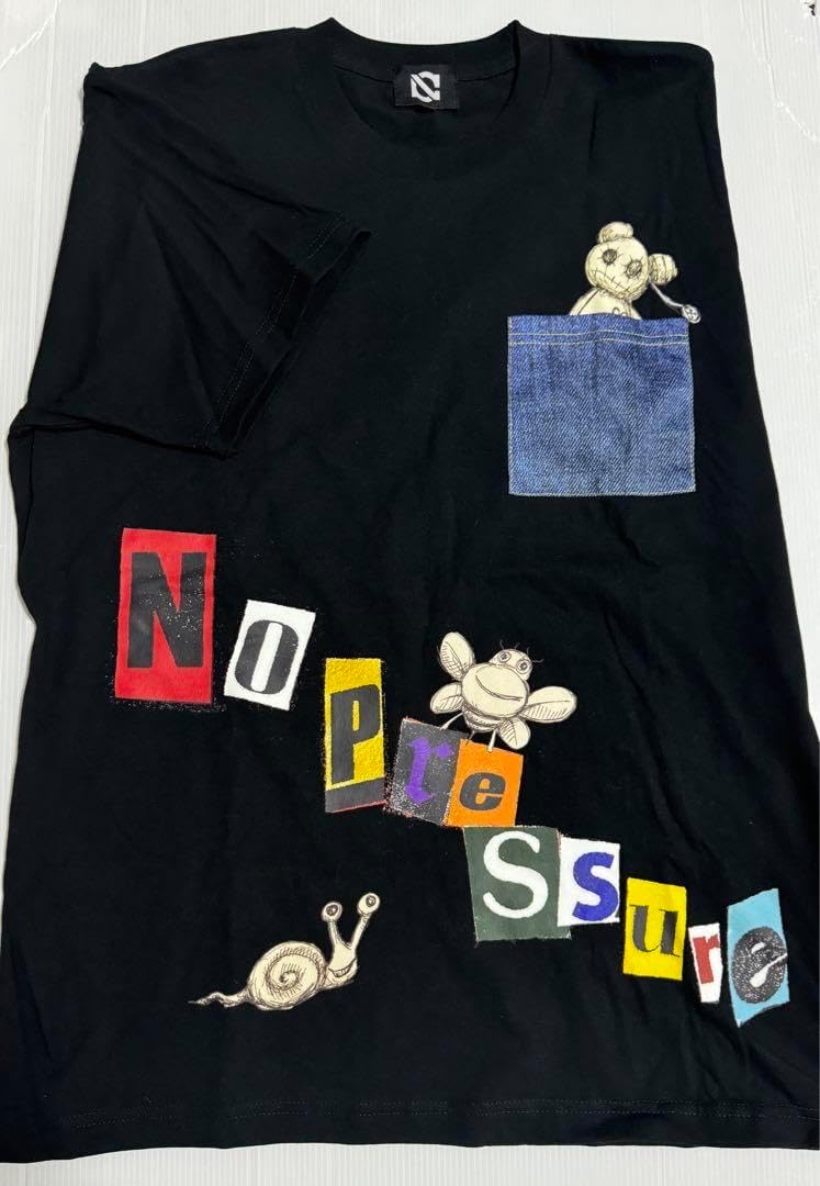 NovelCore × # FR2 DOKO? コラボ Tシャツ 白 Lサイズ メンズ