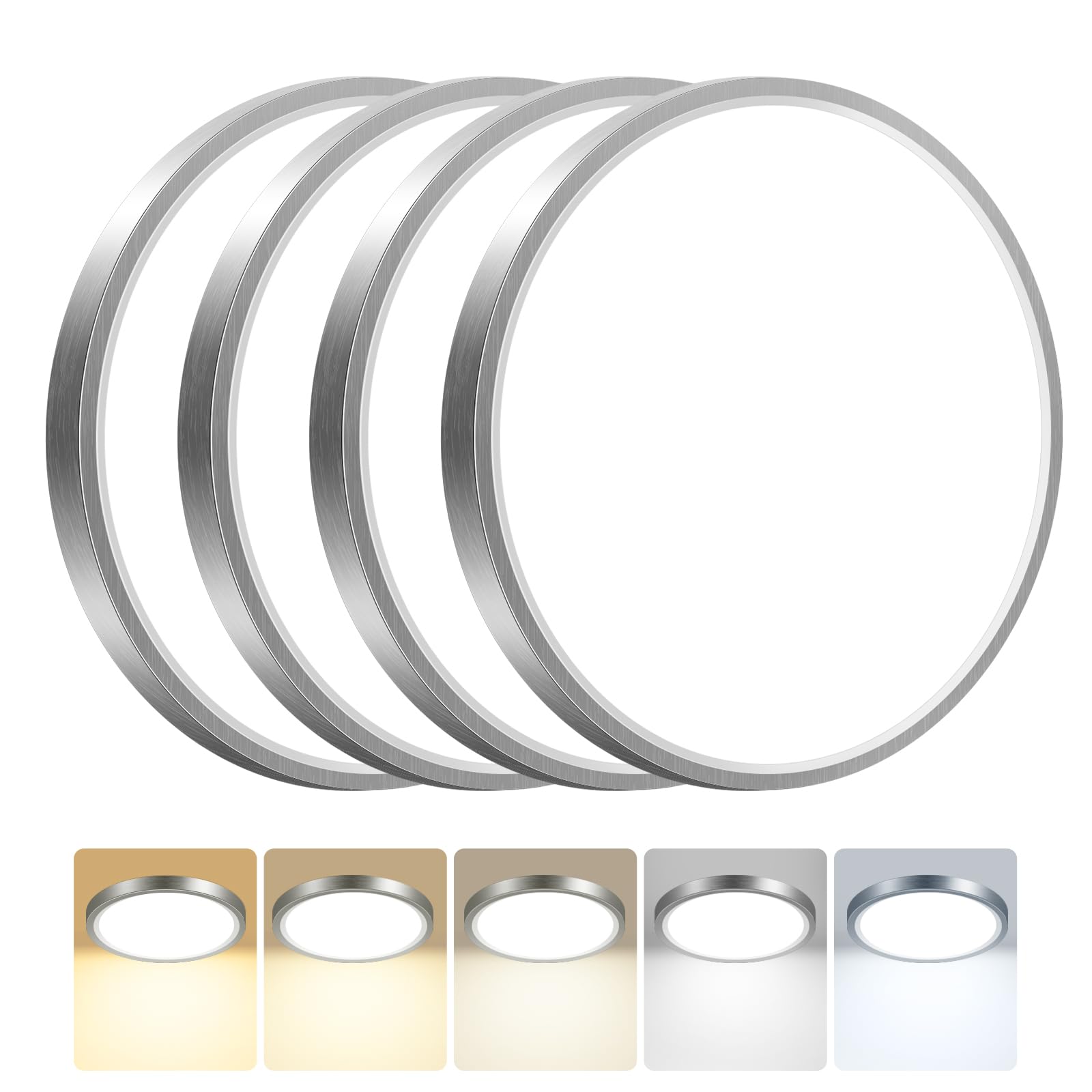 Peasur Deckenlampe LED Deckenleuchte Flach