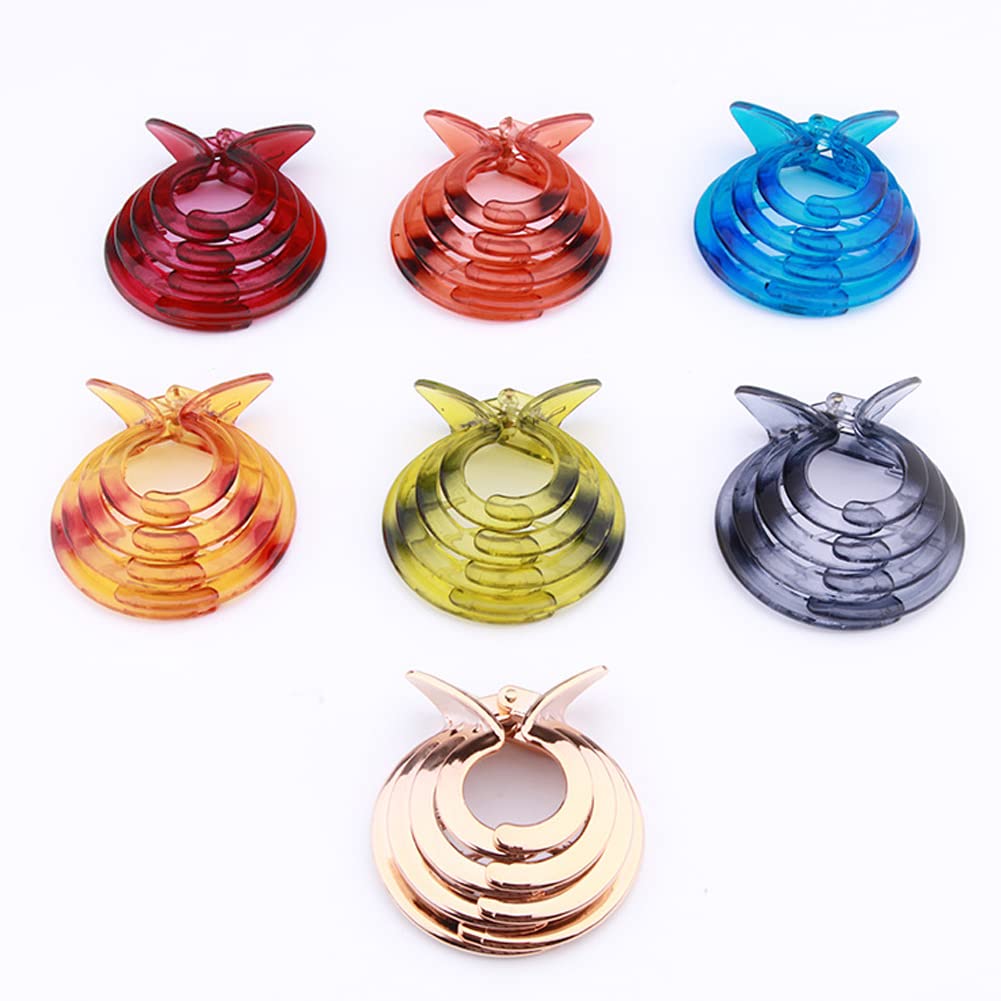 4Pcs Cone Shaped Plastic Hair Grab Clip Claw Ponytail Holder Headwear Hair Accessories for Women Girls, Random Color