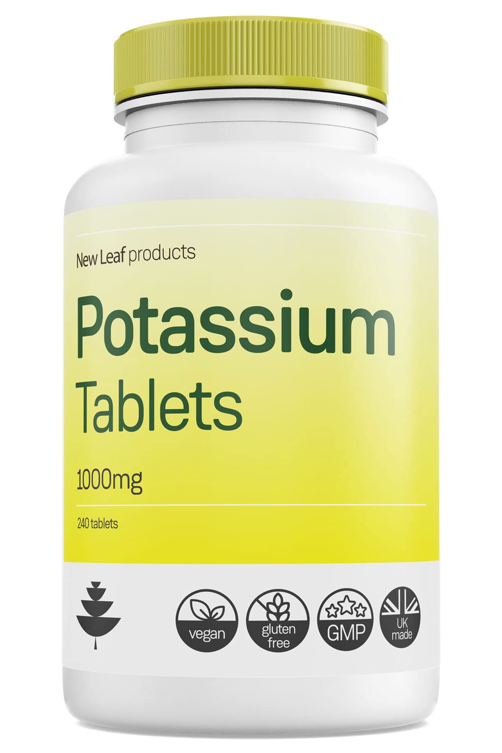 Buy Potassium Supplements 1000mg, 240 Vegan Potassium Citrate Potassium