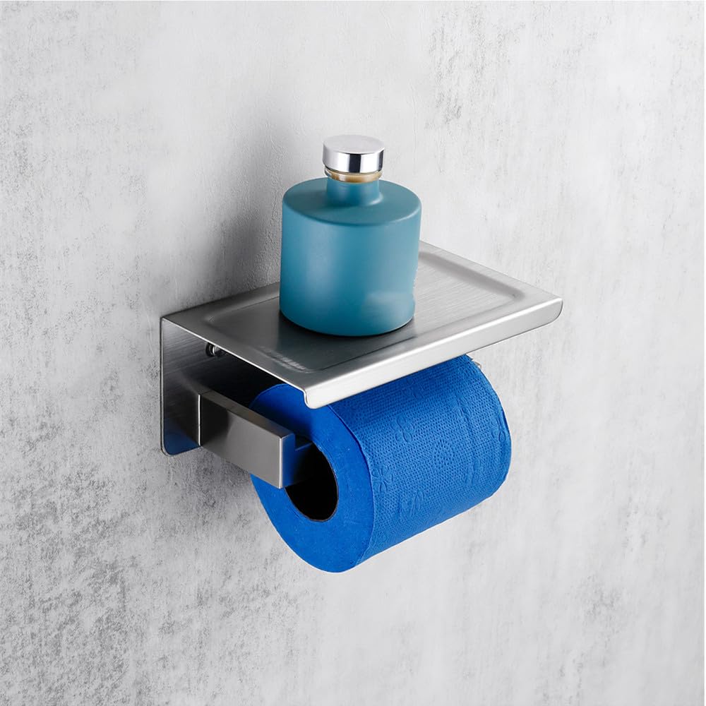 Juego de accesorios de baño de acero inoxidable, barra de toalla de montaje en pared, soporte para cepillo de inodoro, jabonera, gancho y soporte de papel, kit completo de hardware para el hogar