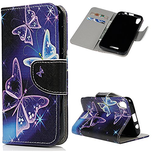 WIKO Lenny 4 Case, Wallet Flip Folio Case Kickstand Card Slots Kawaii Colorful Painting PU Leather Wallet Case Shockproof Soft TPU Bumper Shell Slim Protective Phone Cover for WIKO Lenny 4