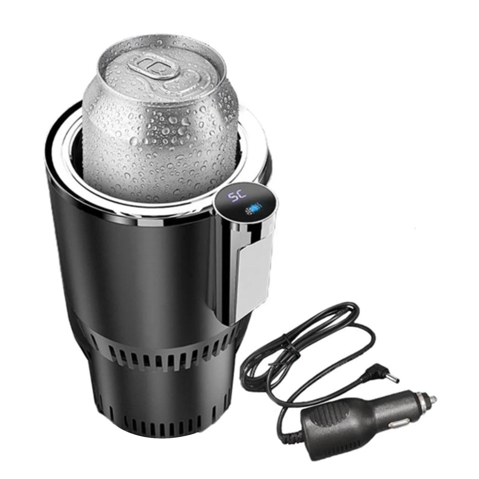 Scalda Caffè Per Auto - Scalda E Raffredda Per Bevande Per Auto 2 In 1, Tazza Riscaldante Per Auto Da Viaggio Per Auto Display Digitale Con Controllo Touch, Espansore Per Tazza Per Auto Antiscivolo