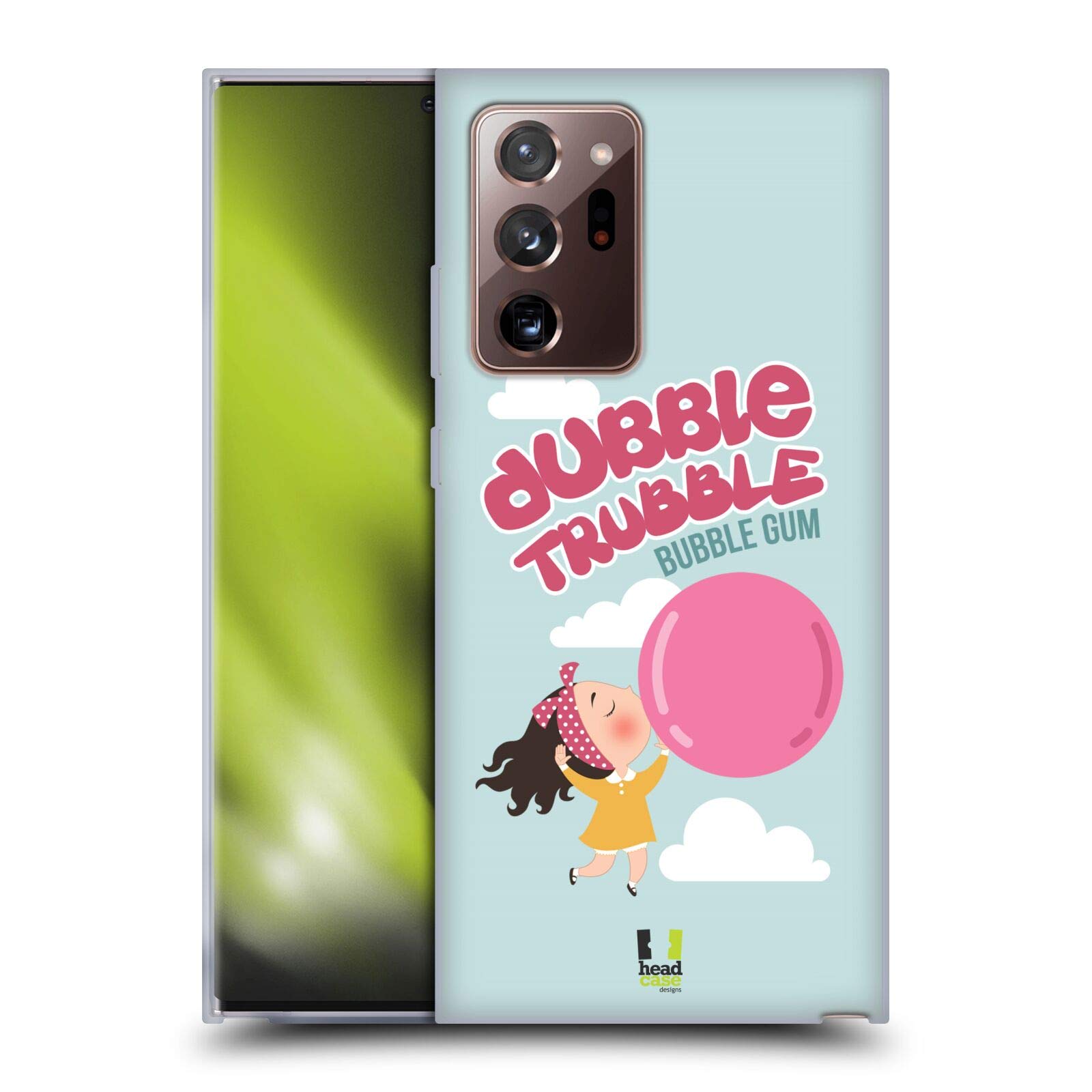 Head Case Designs Dubble Trubble Bubble Gum Vintage Ads Series 2 Soft Gel Case Compatible with Galaxy Note20 Ultra / 5G
