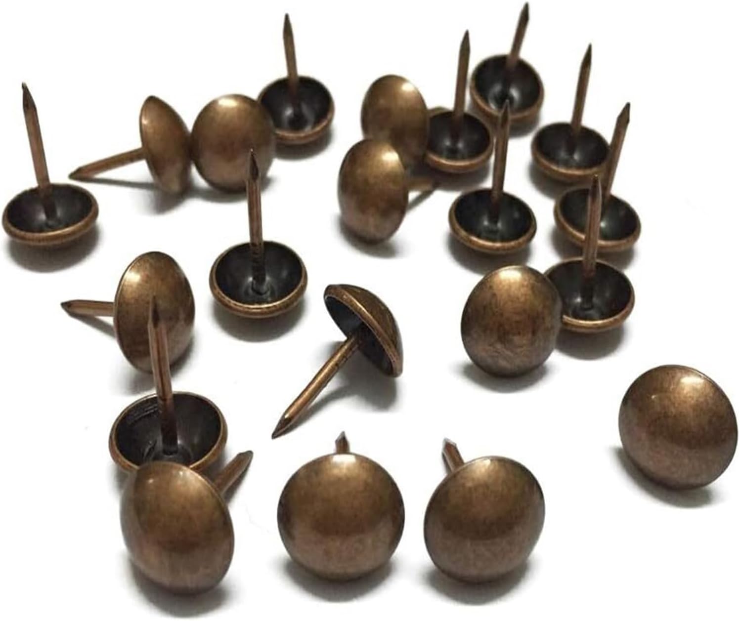 Decorative Furniture Nails Upholstery Tacks10-200 Pieces Upholstery Tacks - Furniture Nails Pins Pins Thumb Tacks, 30 x 30mm/Brown/20PCS
