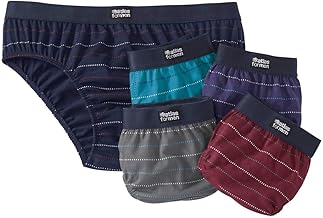 ATLAS FOR MEN - Lot de 5 Slips Homme Coton - Confort et Qualité - Disponible en Grandes Tailles