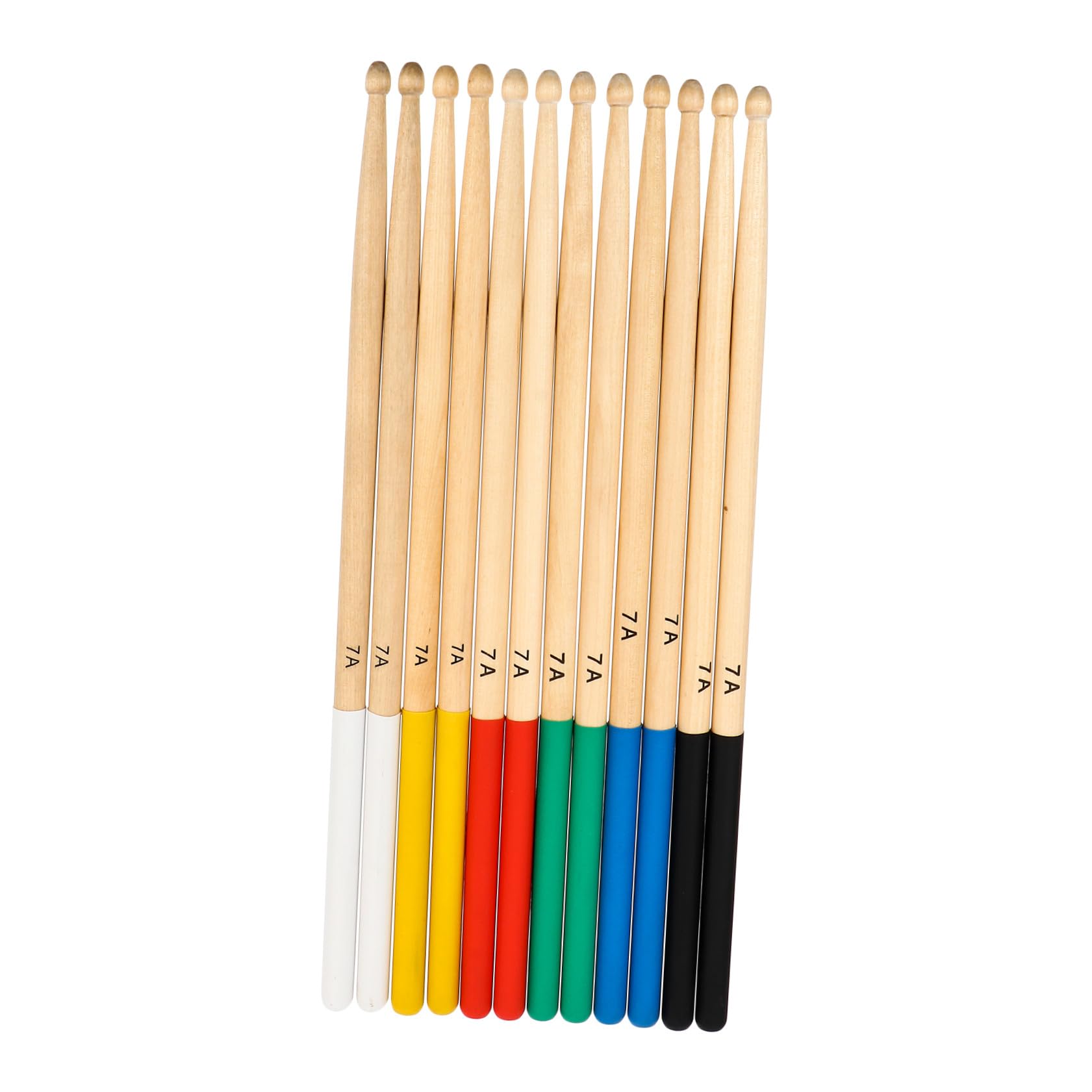 Alipis Juego de 6 Pares de Baquetas de Percusión de Arce Empuñadura Cómoda y Superficie Antideslizante para Músicos Adultos en Conciertos y Presentaciones