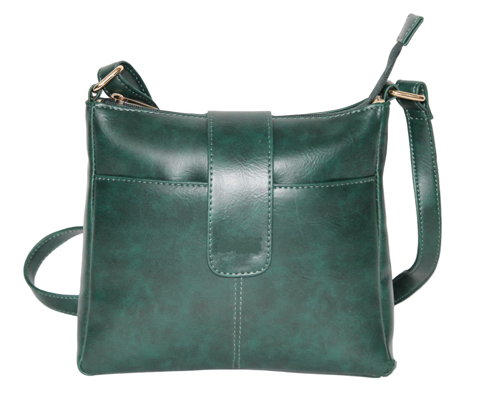 STOIC Womens PU Leather Single Compartment Sling Handle Bag 6 Ltr (Dark Green) (B096XHGMQT) Amazon Price History, Amazon Price Tracker