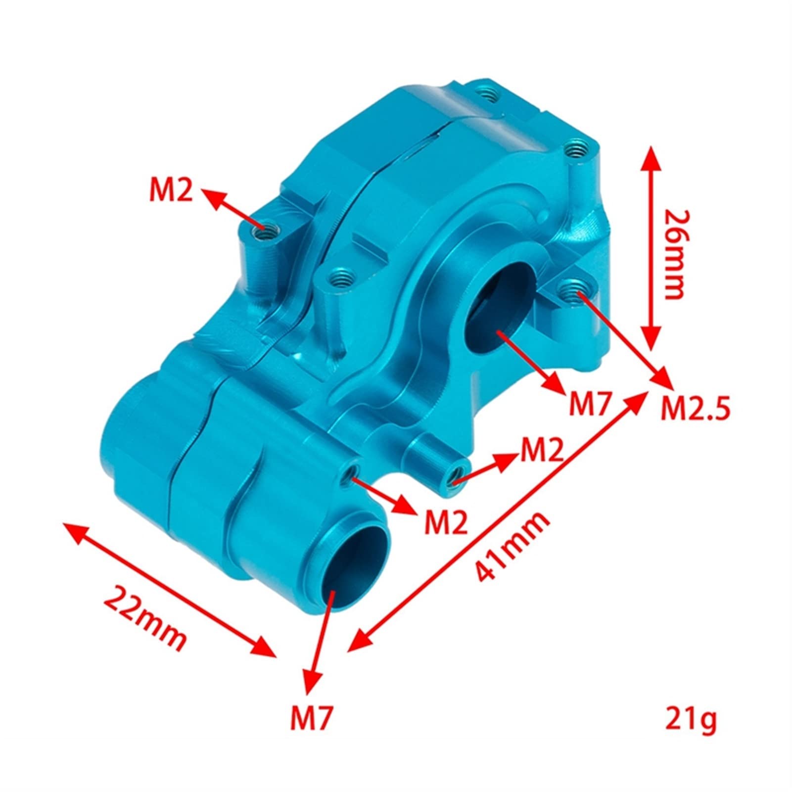 Zestaw metalowych części do modernizacji Zwrotnica Zestaw wahaczy zawieszenia, dla Losi, dla 1/18 Mini-T 2.0 2WD RC Truck Upgrade Parts Łącznik ramienia zawieszenia(Rot)