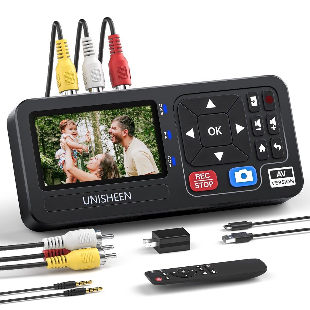 Amazon.co.jp: UNIHEENビデオデジタルコンバーター、3 インチ画面