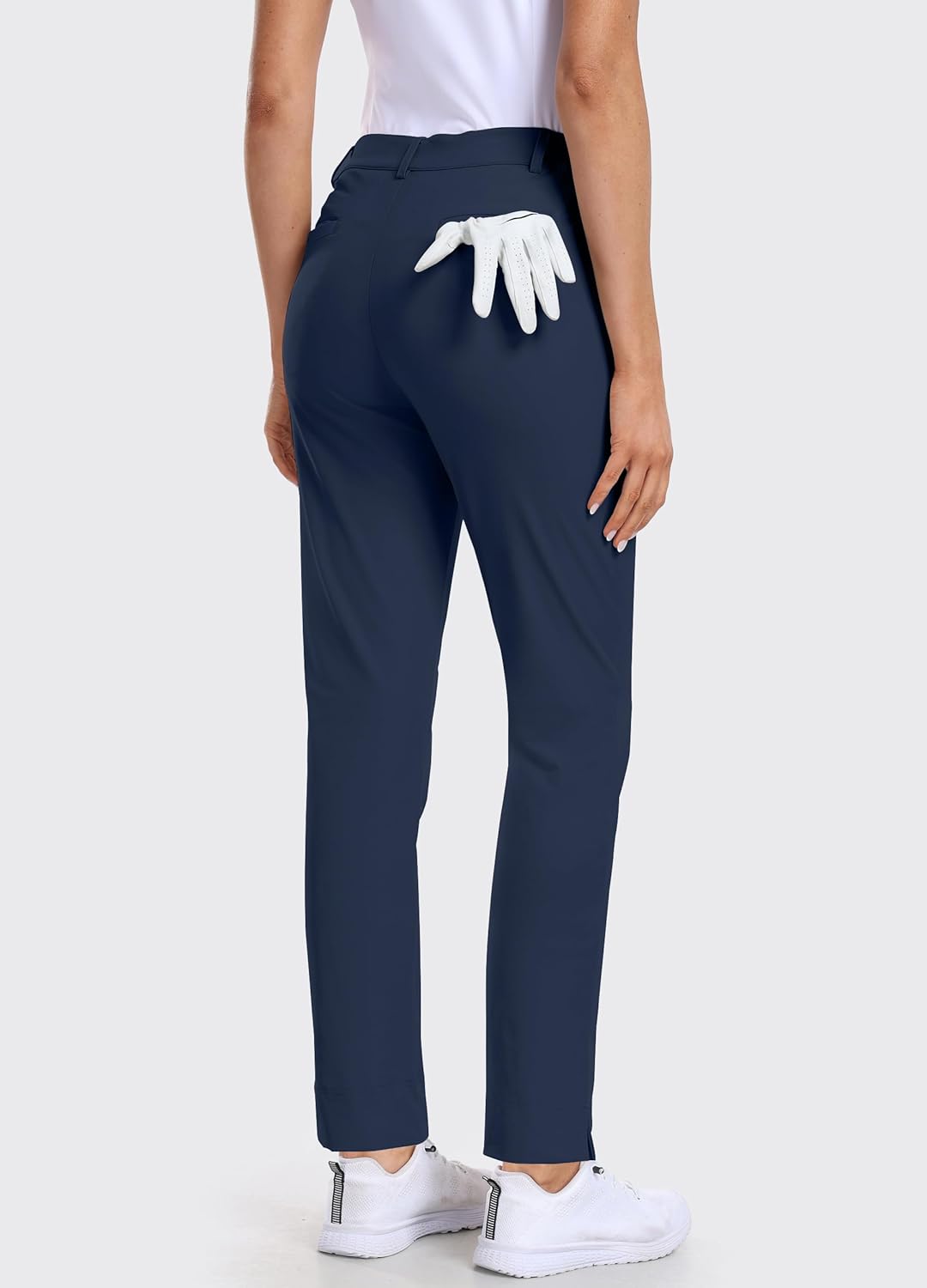 Hiverlay Womens Golf Pants Stretch Work Ankle Pants with Pockets Quick Dry Straight Business Casual Hiking Pants - Image 4