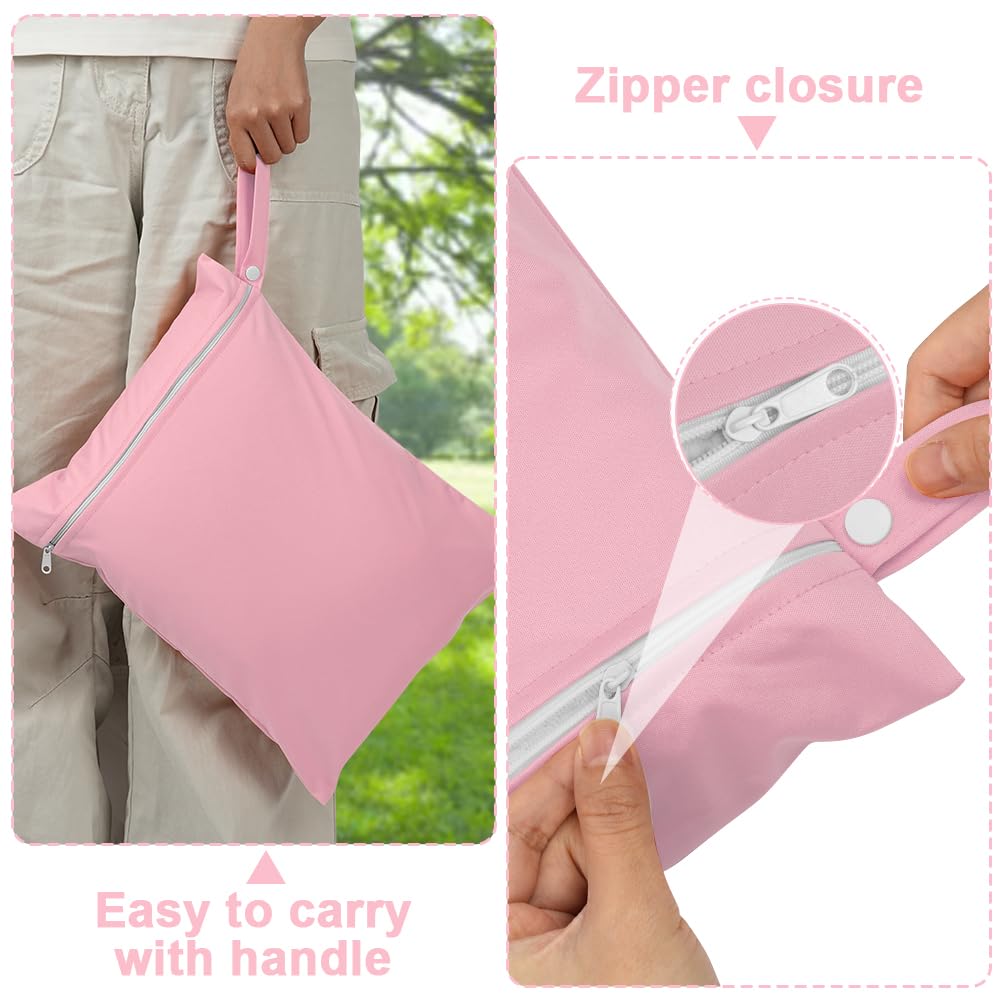 Sac Linge Sale, Sacs Étanches pour Linge Sale, Sac à Couches Lavable avec Poignée et Fermeture Éclair, pour Maillots de Bain Mouillés, Salle de Sport, Plage