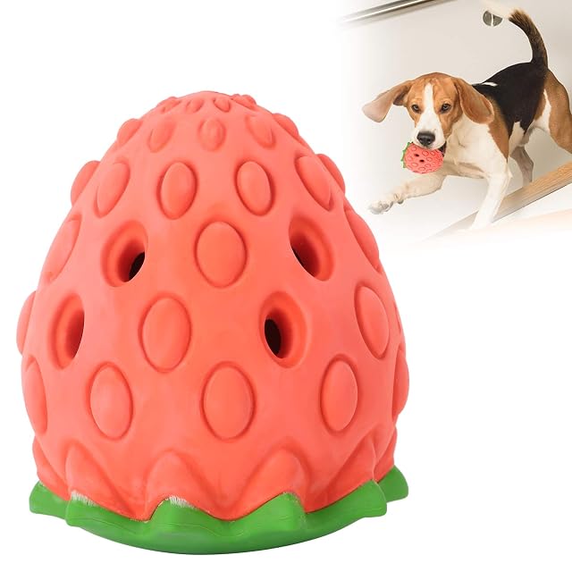 Foto 3 de 8 de 01 Pelota de Juguete de Fresa, alimentador Lento para Perros