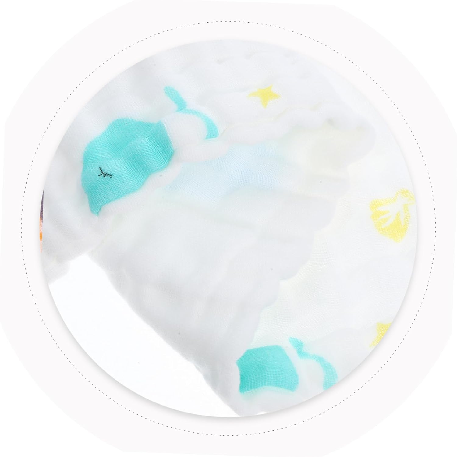 Pure Cotton Boy Girl's Towel Absorbent Face Towel Cartoon Print Soft for Boys and Girls