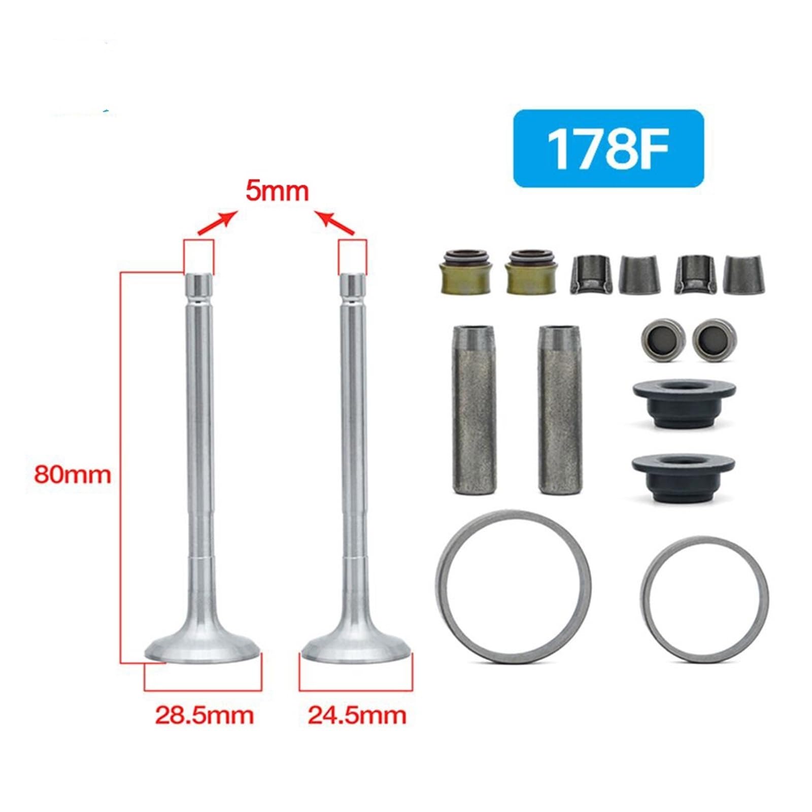 1 pièces 170F 173F 186F générateur vanne d'air générateur diesel refroidi par air mini motoculteur accessoires ensemble de vannes 178F 186FA 188FA 192F(178F)