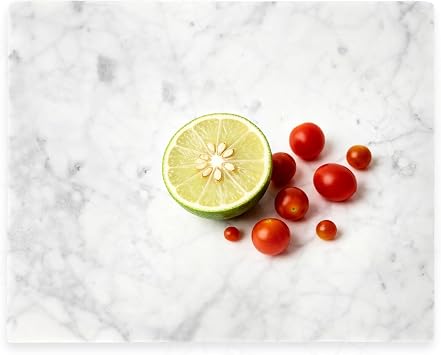 Marble Chopping Board for Kitchen 30.48 40.64 CM,Carrara White