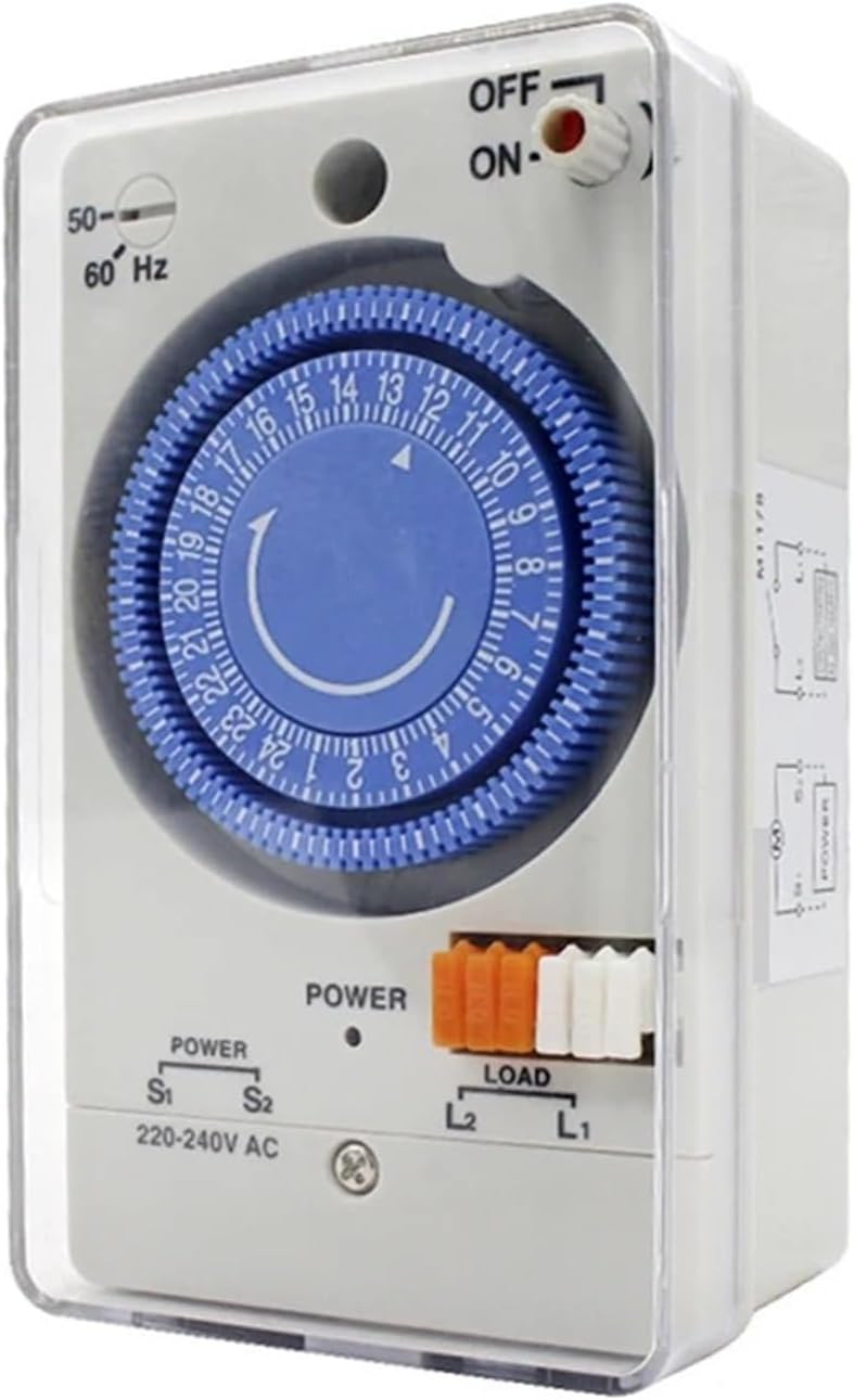 MT178 220V-240VAC Electrical Mechanical Time Switch Analog Dial Timers 24hours 7daysWeekly Programmable Timer Controller